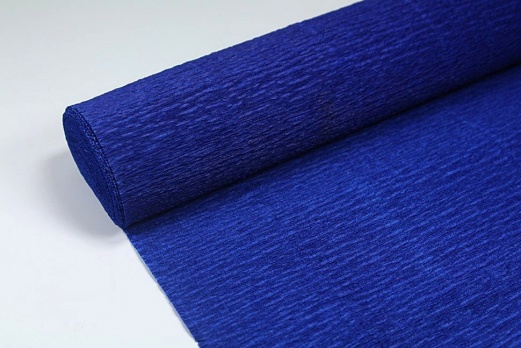 Бумага гофрированная 50см*2,5м, 180г/м2 Ультрамарин