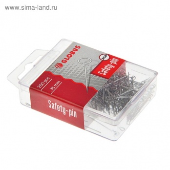 Булавки метал. 35мм 250шт/уп., блистер "Globus"  Б35-250