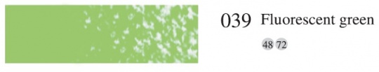 Пастель мягкая профес. квадратная №039 Флуоресцентный зеленый