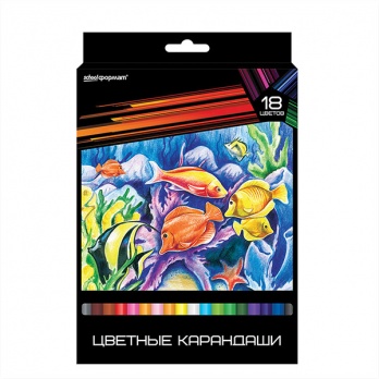 Карандаши 18цв. "Дикая планета" 3-х гран., повыш.мягк. КЦ18-ДП