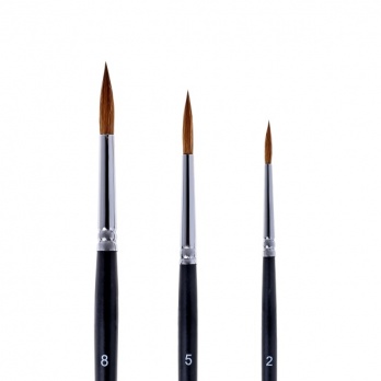 Кисть колонок № 4 кр. Малевичъ Simple, корот. ручка