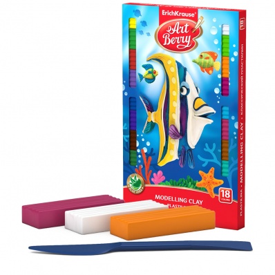 Пластилин 18цв. " Artberry" с алоэ вера 324гр.  ЕК 41765