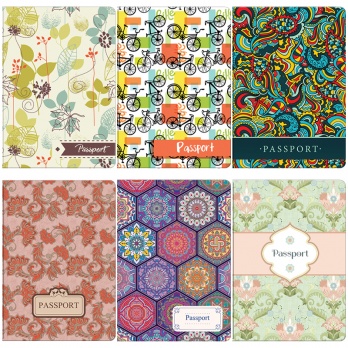 Обложка д/паспорта "Office Space" ПВХ "Узоры" ассорти  236265