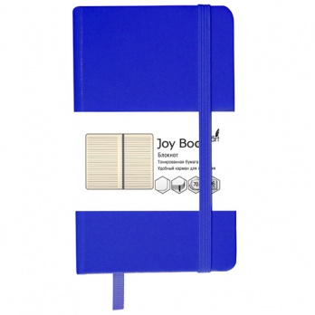 Ежедневник А5 "Joy Book. Глубокий синий" 96 л, линия., резинка  БДБЛ5962230