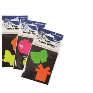 Этикетки-закладки самоклеящ. (45*45мм) 2*20л. фигурные пласт. 87406