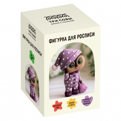 Набор для росписи из гипса ТРИ СОВЫ "Совушка" НР_06715
