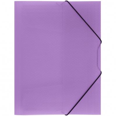 Папка на резинках "Кристалл" фиолетовая, 500мкм СТАММ  ММ-30763