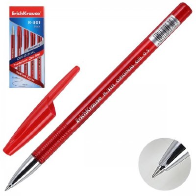 Ручка гел. красная 0,5мм "R-301 Original Gel"  42722