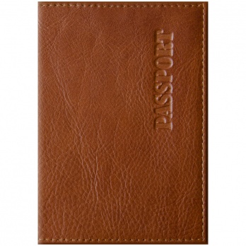 Обложка д/паспорта "Office Space. Элегант" кожа, светло-корич.. 254223