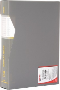 Папка с 80 вкл. в пласт. кор. "Proff Next" серая 0,95мм  DB80AB