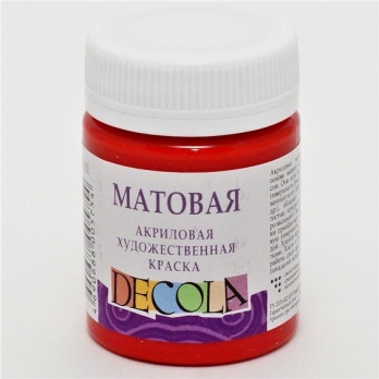 Акрил матовый Decola, красная 50мл (331)