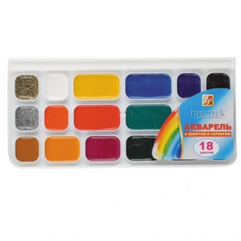 Акварель 18цв. б/к Престиж  18С 1232-08