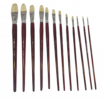 Кисть щетина плоскоовальная № 8  "Pinax CREATIVE"