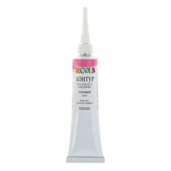 Контур по стеклу и керамике Декола Розовый 18мл.