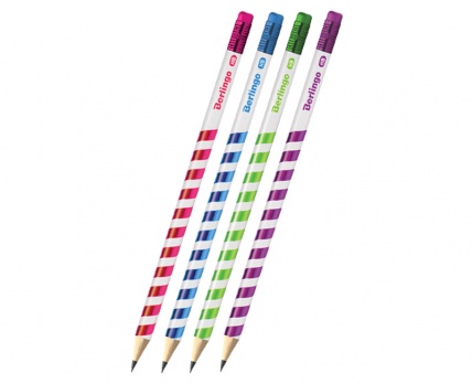 Карандаш ч/г НВ с ластиком "Supertwist" Berlingo BP00940