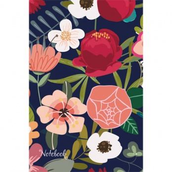 Книга д/записей А5 130л. "Цветы. Графика" КЗ51302725