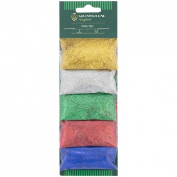 Декоратив. блестки 5шт.ассорти Greenwich Line