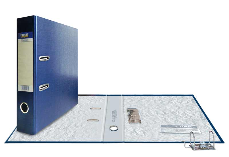 Регистратор А4 75мм синий разборн. "Expert" PVC 25162