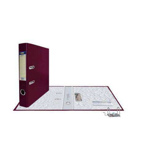 Регистратор А4 50мм бордовый разборн. PVC 251805