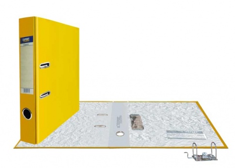 Регистратор А4 50мм жёлтый разборн. PVC 251807