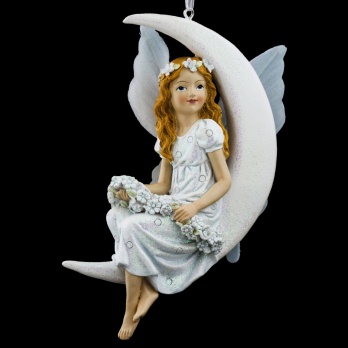 Украшение Фея и месяц 14,5 см ЕК 44858