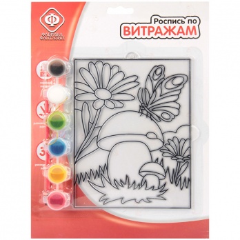 Набор д/росписи  витража "Лесная поляна" Фабрика фантазий 65472