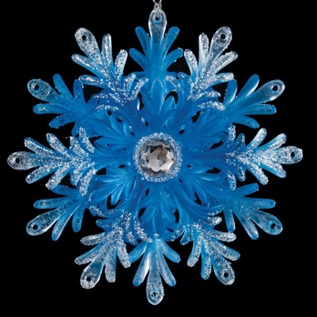 Украшение Снежинка прекрасная 12,5см  35984