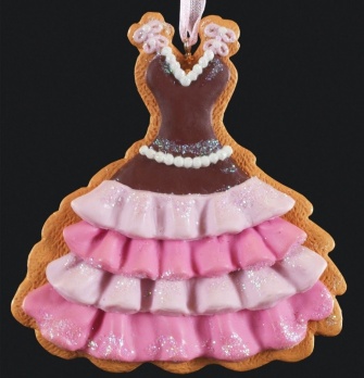 Украшение Пряничный наряд 9см 43727