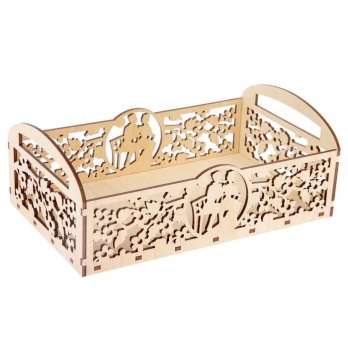 Корзинка №11 резная 26,5*16*10