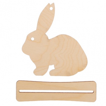 Кролик пасхальный на подставке 10см