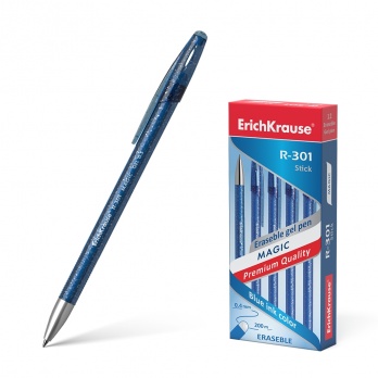 Ручка гел. синяя стираемая 0,5мм "Magic Gel" ЕК 45211