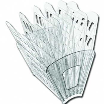 Лоток вертик. 6-ти секц. прозрачный ЛТ97