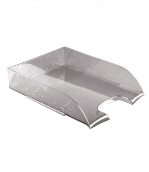 Лоток гориз. "FROST" тониров. серый ЛТ482