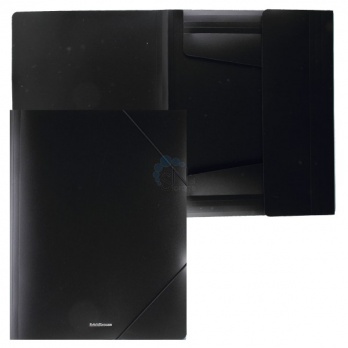 Папка на резинках черная Classic ЕК 47189