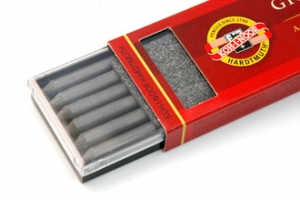 Графитовые стержни для рисования 2В, KOH-I-NOOR, D=5,6мм, 6шт  4865/2В