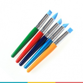 Набор моделирующих кистей, силикон, 5 шт.