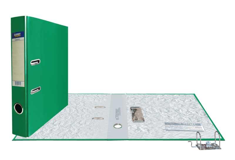 Регистратор А4 50мм зелёный разборн. PVC 251803