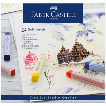 Пастель Faber-Castell "Soft pastels", 24 цв., картон. упак. FC128324