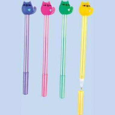 Ручка шар. синяя 0,7мм "Кот" ассорти 80713