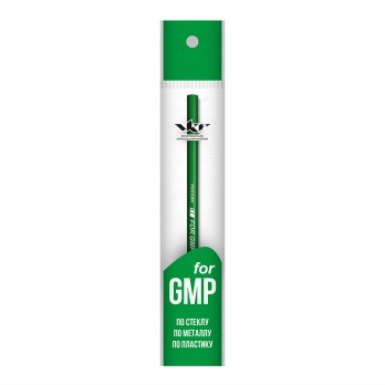 Карандаш по стеклу, металлу, пластику "For GMP" зеленый