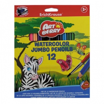 Акварел. каранд. 12цв. "Artberry"   трехгран.   ЕК 32477