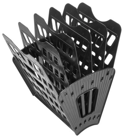 Лоток вертик.-гориз. 6-ти секц. сборный черный  ЛТ96