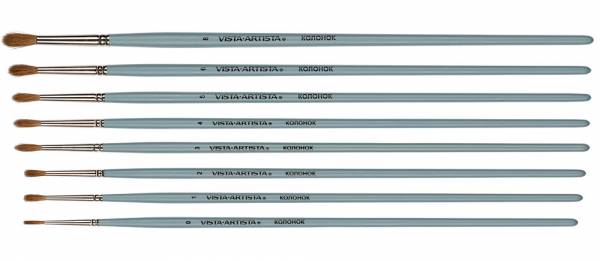 Кисть колонок "VISTA-ARTISTA" № 6 круглая