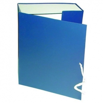 Короб архивный 60мм бумвинил синий на завязках КАрхБ/В-60С