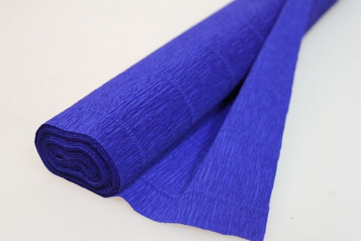 Бумага гофрированная 50см*2,5м, 180г/м2 Светло-синяя