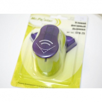 Дырокол фигурный 25мм угловой "Дуга" 13