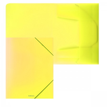 Папка на резинках Neon желтая  ЕК 47199