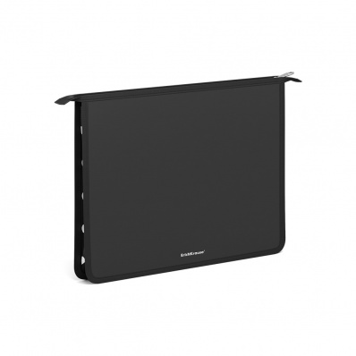 Папка д/тетр. А4 на молнии "Белый горошек"  ЕК55416