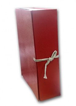 Короб архивный 80мм бумвинил, на завязках собран., ассори ВВ9180