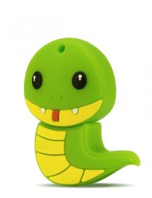 Флэш накопитель 16Gb Mirex Digital Kids Snake, Green USB 2.0